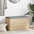 Kép 3/10 - Sonoma tölgyfa felnyitható párnázott tárolópad 82 x 42 x 45 cm