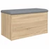 Kép 7/10 - Sonoma tölgyfa felnyitható párnázott tárolópad 82 x 42 x 45 cm