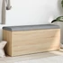 Kép 2/10 - Sonoma tölgyfa felnyitható párnázott tárolópad 102 x 42 x 45 cm