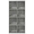 Kép 4/11 - Betonszürke könyv-/tálalószekrény 66 x 30 x 130 cm