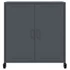 Kép 6/11 - Antracitszürke acél tálalószekrény 68x39x72 cm