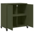 Kép 9/11 - Olivazöld acél tálalószekrény 68x39x72 cm