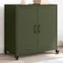 Kép 2/11 - Olivazöld acél tálalószekrény 68x39x72 cm