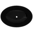Kép 4/7 - Ovális, fekete kerámia mosdókagyló 40 x 33 cm