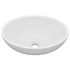 Kép 1/7 - vidaXL ovális matt fehér kerámia luxus mosdókagyló 40 x 33 cm