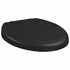 Kép 4/11 - Fekete gyorsan szerelhető WC-ülőke lassan csukódó fedéllel