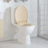 Kép 2/11 - Bézs ovális WC-ülőke lassan csukódó fedéllel