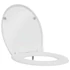 Kép 1/11 - vidaXL WC ülőke Fehér 47 x 37 x 4 cm Duroplast