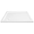 Kép 5/8 - Szögletes fehér ABS zuhanytálca 80 x 80 cm