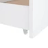 Kép 8/9 - Fehér tömör fenyőfa ágykeret fiókkal 90 x 200 cm