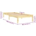 Kép 8/8 - Tömör fa ágykeret 75 x 190 cm
