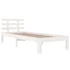Kép 3/8 - Fehér tömör fa ágykeret 90 x 200 cm