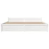 Kép 5/9 - Super King fehér tömör fa ágykeret 180 x 200 cm