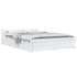 Kép 3/11 - Fehér ágykeret fiókokkal 140 x 200 cm