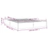 Kép 9/9 - Fehér tömör fa ágykeret 140 x 190 cm