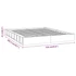 Kép 8/8 - Fehér tömör fa ágykeret 200 x 200 cm
