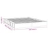 Kép 8/8 - Fehér tömör fa ágykeret 150 x 200 cm (King Size)