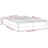 Kép 9/9 - Világosszürke szövet ágykeret matrac nélkül 120x200 cm