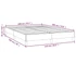 Kép 9/9 - Világosszürke szövet ágykeret matrac nélkül 140 x 190 cm