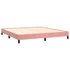 Kép 4/9 - Rózsaszín bársony ágykeret 160x200 cm