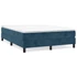 Kép 1/9 - vidaXL sötétkék bársony rugós ágykeret 140x200 cm
