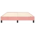 Kép 5/9 - Rózsaszín bársony rugós ágykeret 140x200 cm