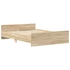 Kép 3/10 - Sonoma tölgy színű ágykeret fej- és lábtámlával 140 x 200 cm