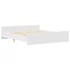 Kép 3/10 - Fehér ágykeret fej- és lábtámlával 160 x 200 cm