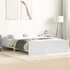 Kép 2/10 - vidaXL fehér ágykeret fej- és lábtámlával 120 x 190 cm