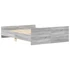 Kép 7/10 - Szürke sonoma színű ágykeret fej- és lábtámlával 120x190 cm
