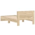 Kép 7/10 - Sonoma tölgy színű fejtámlás ágykeret matrac nélkül 100x200 cm