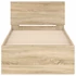 Kép 5/10 - Sonoma tölgy színű fejtámlás ágykeret matrac nélkül 90 x 200 cm