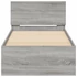 Kép 5/10 - Szürke sonoma színű ágykeret fejtámlával 90 x 190 cm