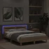 Kép 4/11 - Sonoma tölgy színű ágykeret fejtámlával és LED-del 150x200 cm
