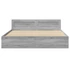 Kép 5/11 - Szürke sonoma színű  ágykeret fejtámlával 180x200 cm