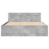 Kép 5/11 - Betonszürke ágykeret fejtámlával 140x200 cm