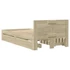 Kép 7/11 - Sonoma tölgy színű ágykeret fejtámlával 100x200 cm