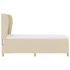 Kép 8/11 - Boxspring ágy matraccal Krémszínű 90 x 190 cm Szövet vonalas