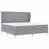 Kép 5/11 - Boxspring ágy matraccal Fekete 200 x 200 cm szövet vonalas