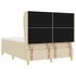 Kép 9/11 - Boxspring ágy matraccal Krémszínű 160 x 20 cm szövet gombos tűzött