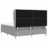 Kép 9/11 - Boxspring ágy matraccal Világosszürke 180 x 200 cm szövet gombos tűzött