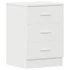 Kép 1/11 - vidaXL fehér szerelt fa éjjeliszekrény 38 x 35 x 56 cm
