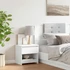 Kép 3/7 - Fehér éjjeliszekrény 40 x 30 x 39 cm