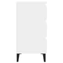 Kép 5/7 - Fehér éjjeliszekrény fémlábakkal 40 x 35 x 69 cm