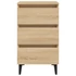 Kép 5/9 - Sonoma tölgy színű éjjeliszekrény fémlábakkal 40 x 35 x 69 cm