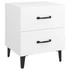 Kép 1/7 - vidaXL fehér éjjeliszekrény 40 x 35 x 47,5 cm