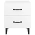 Kép 4/7 - Fehér éjjeliszekrény 40 x 35 x 47,5 cm