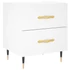 Kép 1/11 - vidaXL fehér szerelt fa éjjeliszekrény 40 x 35 x 47,5 cm