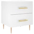 Kép 1/11 - vidaXL fehér szerelt fa éjjeliszekrény 40 x 35 x 47,5 cm