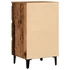 Kép 7/10 - Antik fa színű éjjeliszekrény fémlábakkal 40 x 35 x 69 cm